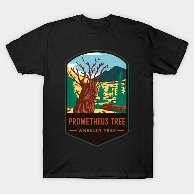 Prometheus Tree Wheeler Peak T-Shirt by JordanHolmes